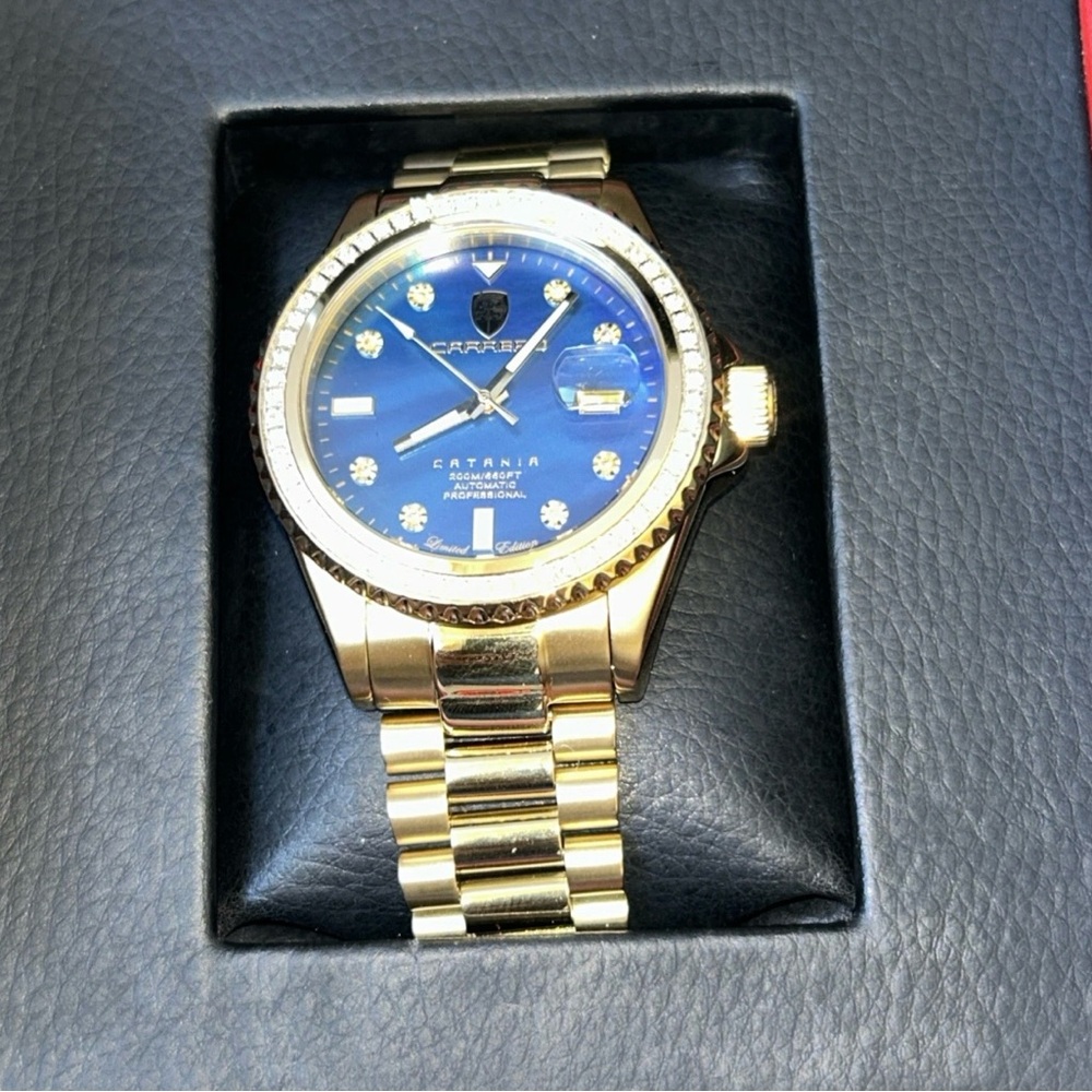 Carrera Gold and Blue Watch